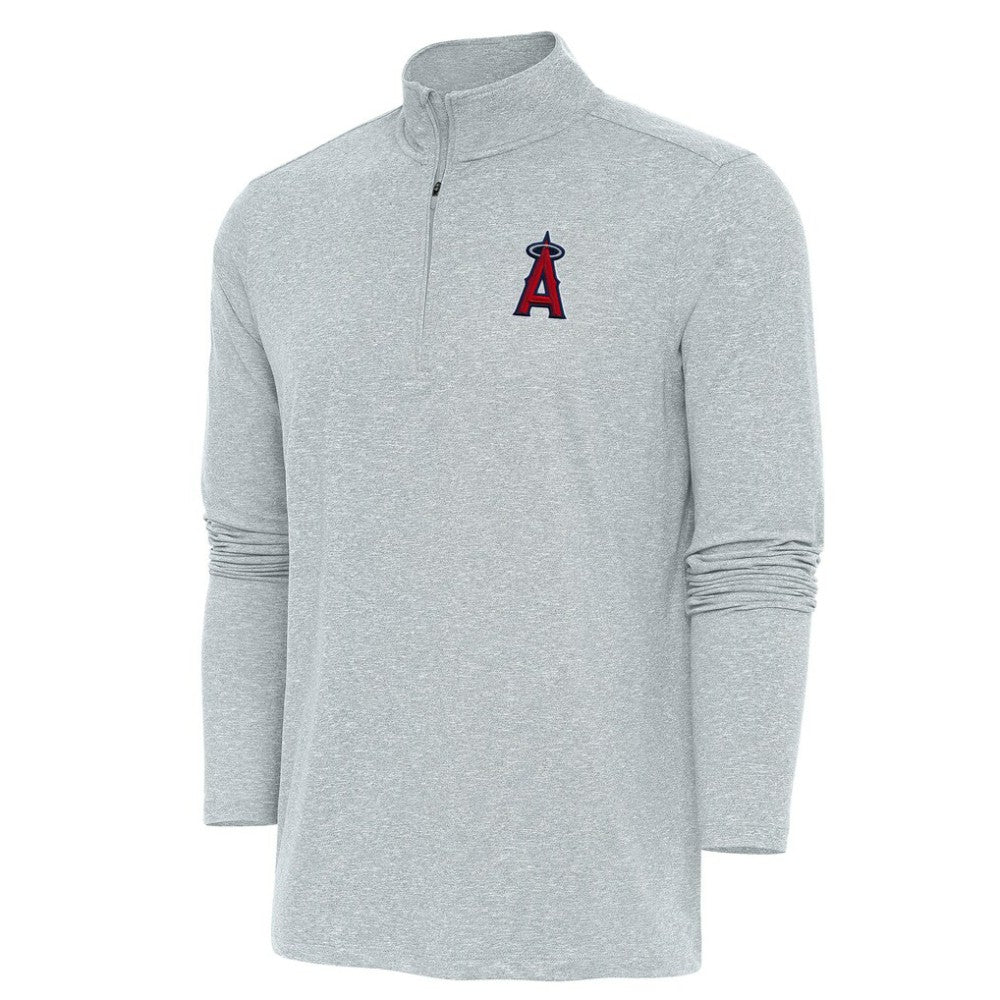 Los Angeles Angels Antigua Hunk Quarter-Zip Pullover Top for sale
