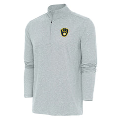 Milwaukee Brewers Antigua Hunk Quarter-Zip Pullover Top Online