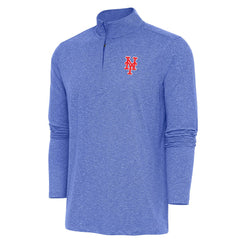 New York Mets Antigua Hunk Quarter-Zip Pullover Top Online