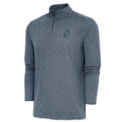 Seattle Mariners Antigua Hunk Quarter-Zip Pullover Top Near Me