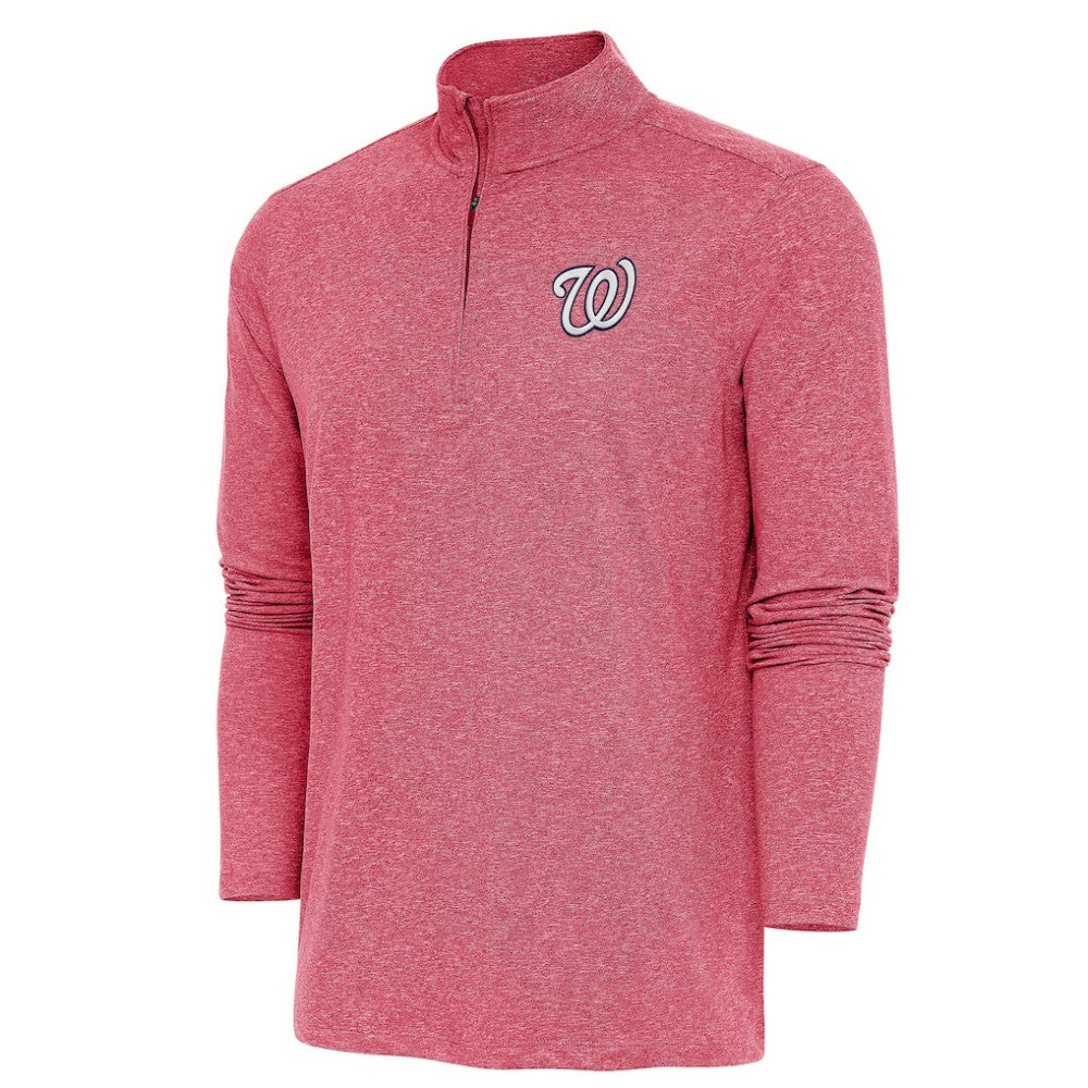 Washington Nationals Antigua Hunk Quarter-Zip Pullover Top Outlet