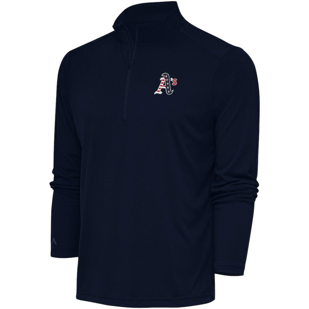 Athletics Antigua Patriotic Tribute Quarter-Zip Pullover Top Online