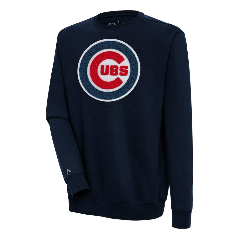 Chicago Cubs Antigua Victory Crewneck Chenille Pullover Sweatshirt Near Me