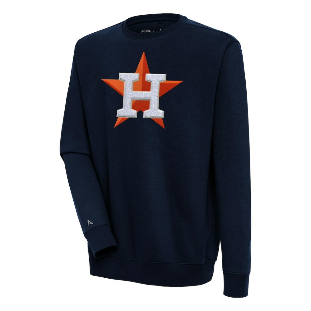 Houston Astros Antigua Victory Crewneck Chenille Pullover Sweatshirt Online