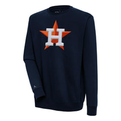 Houston Astros Antigua Victory Crewneck Chenille Pullover Sweatshirt Online