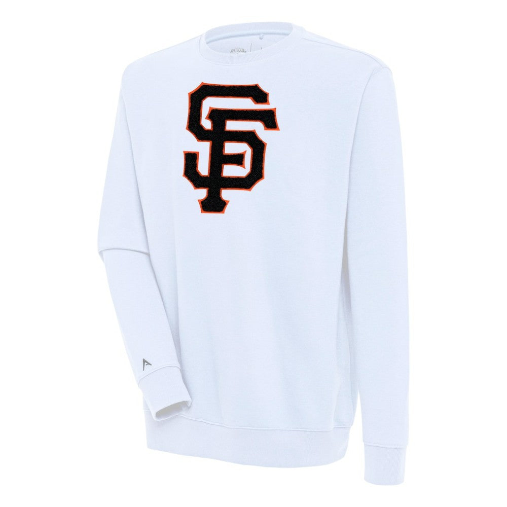 San Francisco Giants Antigua Victory Crewneck Chenille Pullover Sweatshirt Sale