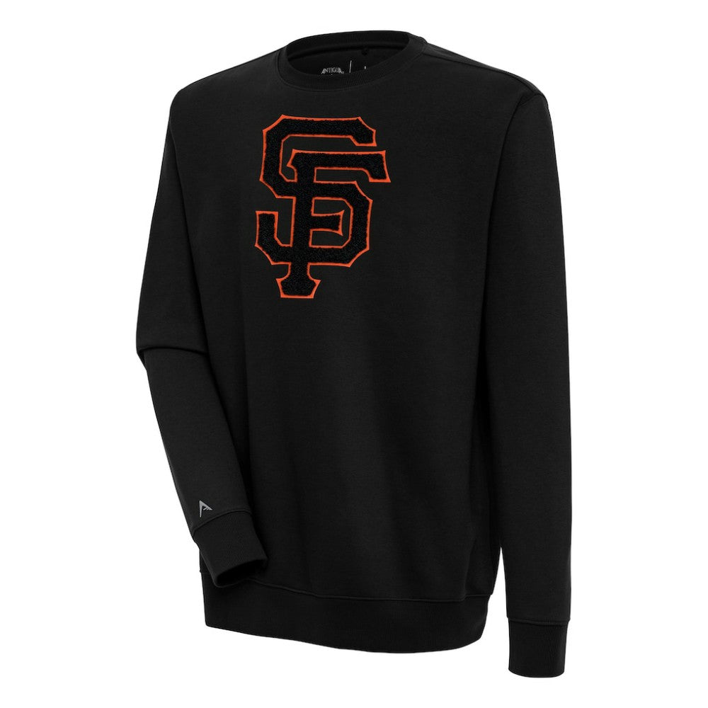 San Francisco Giants Antigua Victory Crewneck Chenille Pullover Sweatshirt Sale