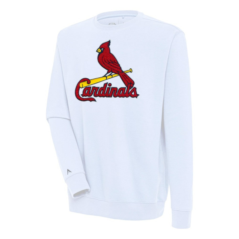 St. Louis Cardinals Antigua Victory Crewneck Chenille Pullover Sweatshirt for sale
