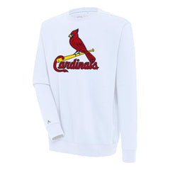 St. Louis Cardinals Antigua Victory Crewneck Chenille Pullover Sweatshirt for sale