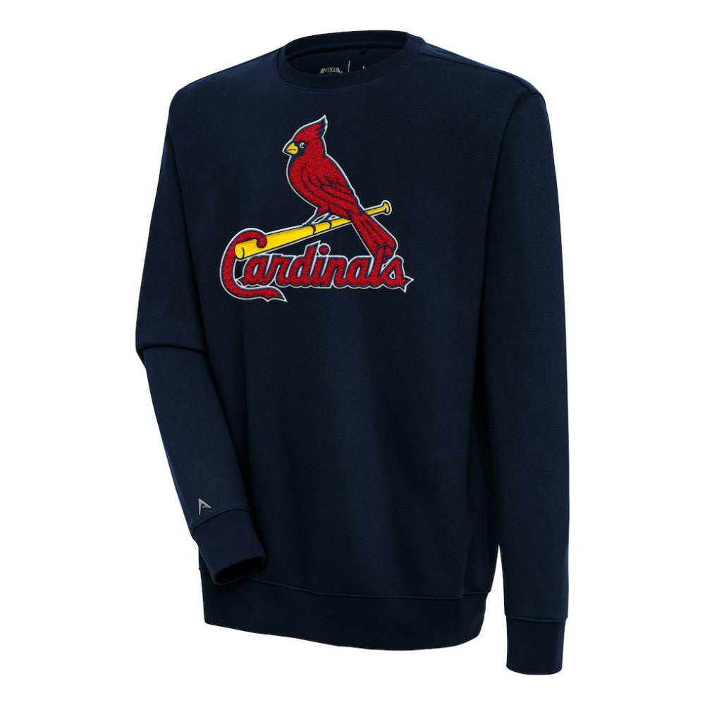 St. Louis Cardinals Antigua Victory Crewneck Chenille Pullover Sweatshirt Online