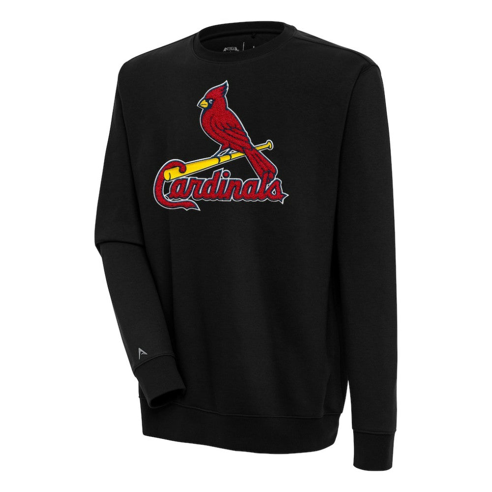 St. Louis Cardinals Antigua Victory Crewneck Chenille Pullover Sweatshirt Online