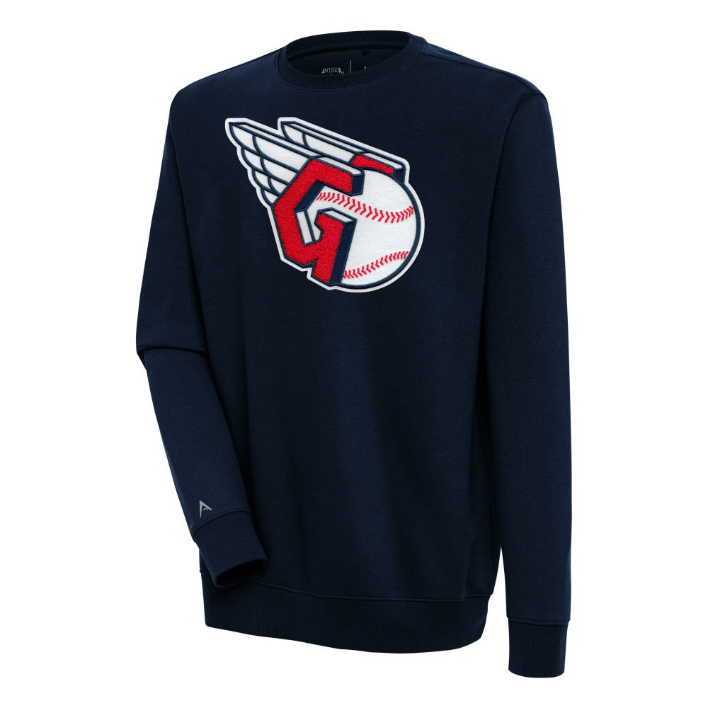 Cleveland Guardians Antigua Victory Crewneck Chenille Pullover Sweatshirt Near Me