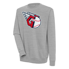 Cleveland Guardians Antigua Victory Crewneck Chenille Pullover Sweatshirt Online