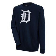 Detroit Tigers Antigua Victory Crewneck Chenille Pullover Sweatshirt Discount