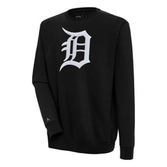 Detroit Tigers Antigua Victory Crewneck Chenille Pullover Sweatshirt Outlet