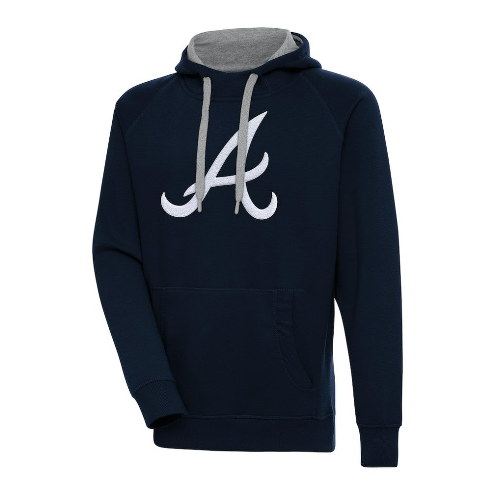 Atlanta Braves Antigua Victory Chenille Pullover Hoodie for sale