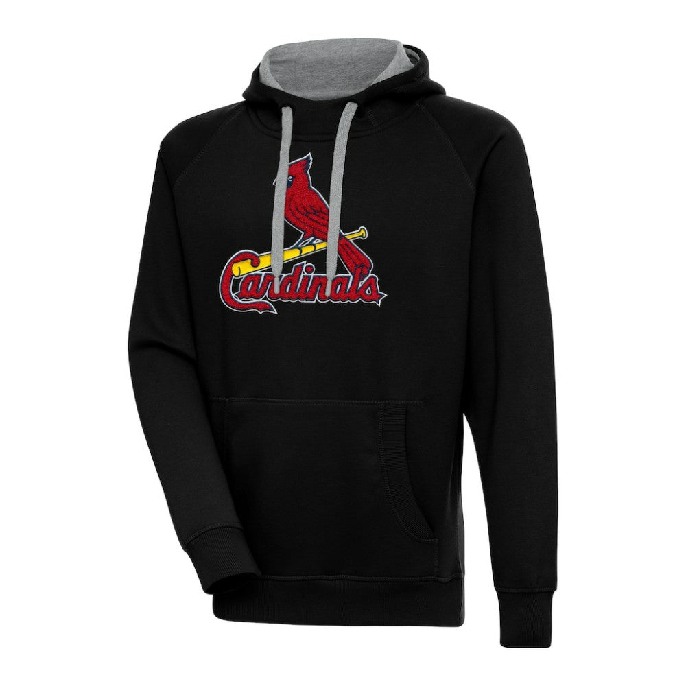 St. Louis Cardinals Antigua Victory Chenille Pullover Hoodie Outlet