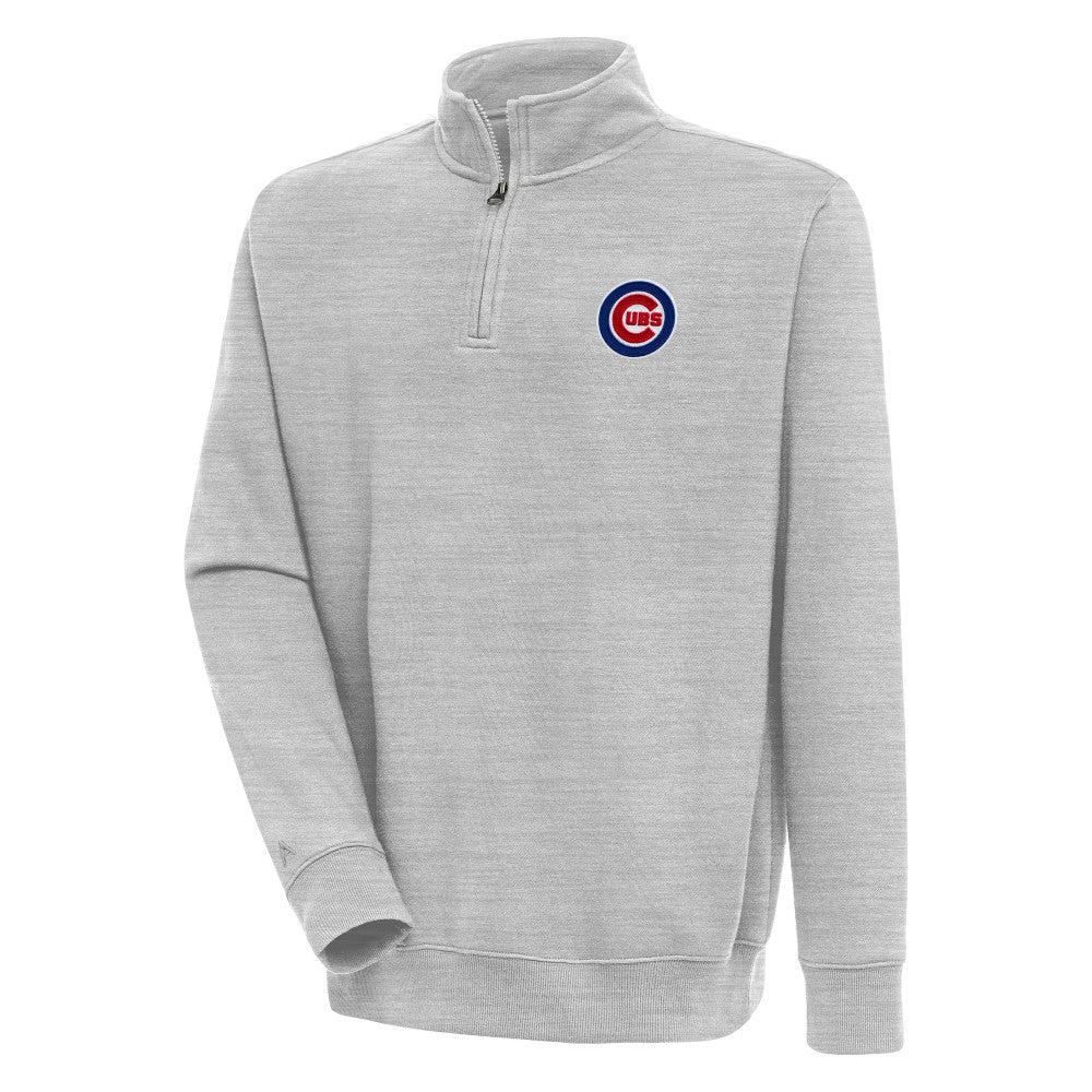 Chicago Cubs Antigua Victory Quarter-Zip Pullover Top Near Me