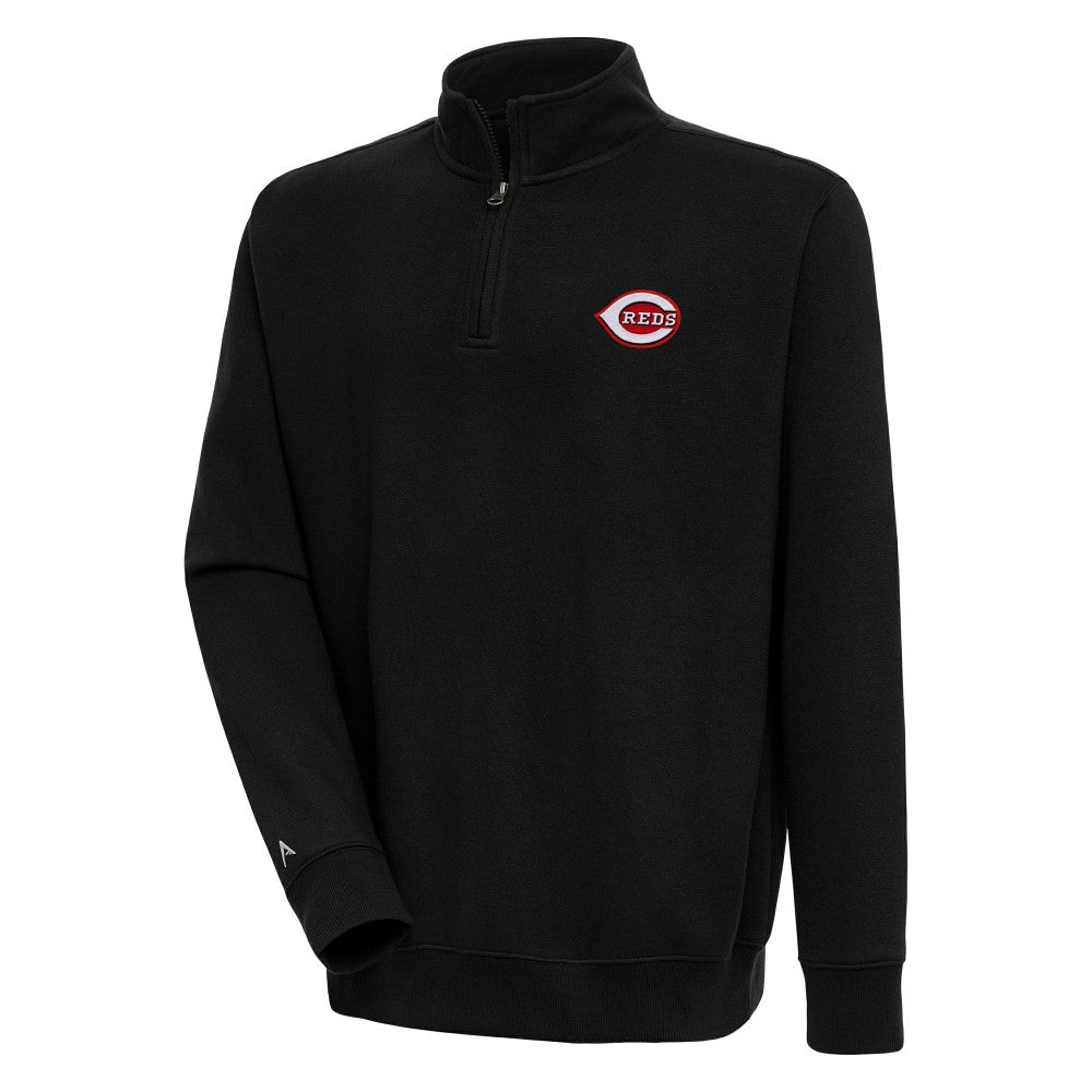 Cincinnati Reds Antigua Victory Quarter-Zip Pullover Top Outlet