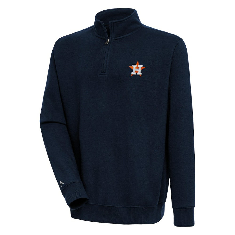 Houston Astros Antigua Victory Quarter-Zip Pullover Top Online