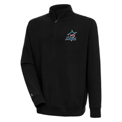 Miami Marlins Antigua Victory Quarter-Zip Pullover Top for sale