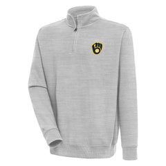 Milwaukee Brewers Antigua Victory Quarter-Zip Pullover Top Outlet
