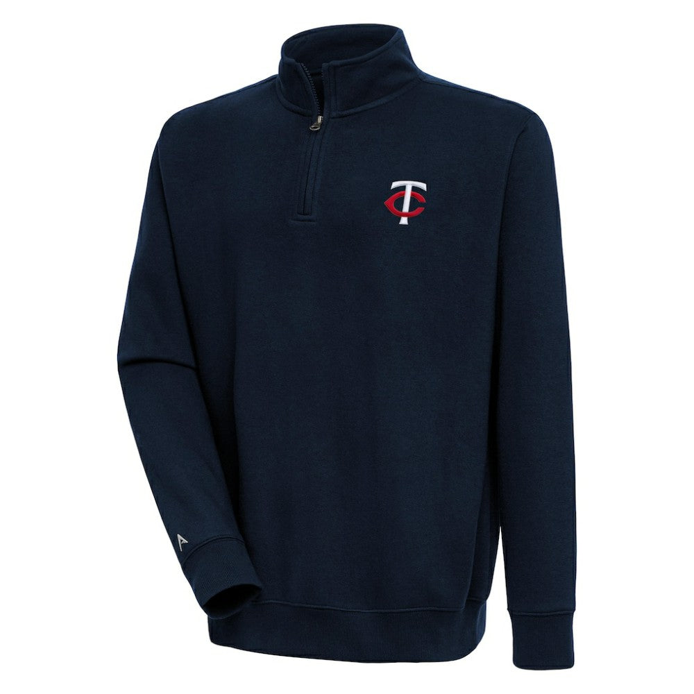 Minnesota Twins Antigua Victory Quarter-Zip Pullover Top Outlet