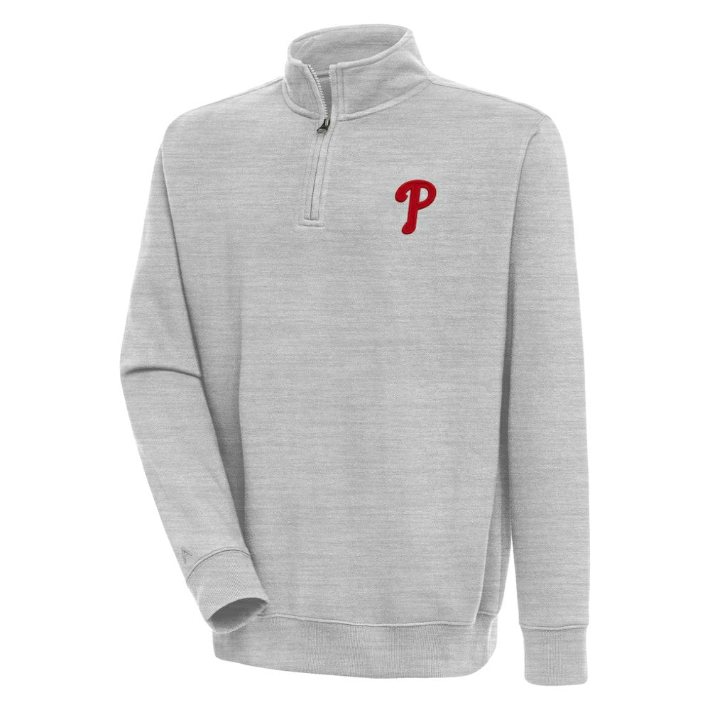 Philadelphia Phillies Antigua Victory Quarter-Zip Pullover Top Sale