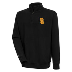 San Diego Padres Antigua Victory Quarter-Zip Pullover Top Sale