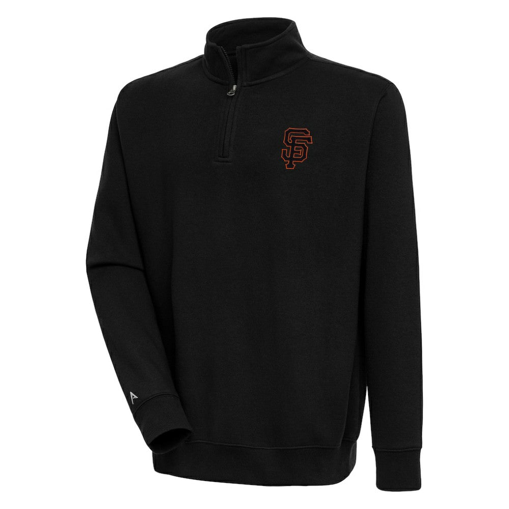 San Francisco Giants Antigua Victory Quarter-Zip Pullover Top Discount