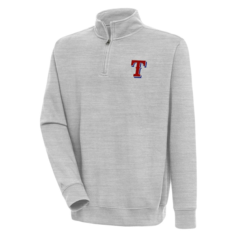Texas Rangers Antigua Victory Quarter-Zip Pullover Top for sale