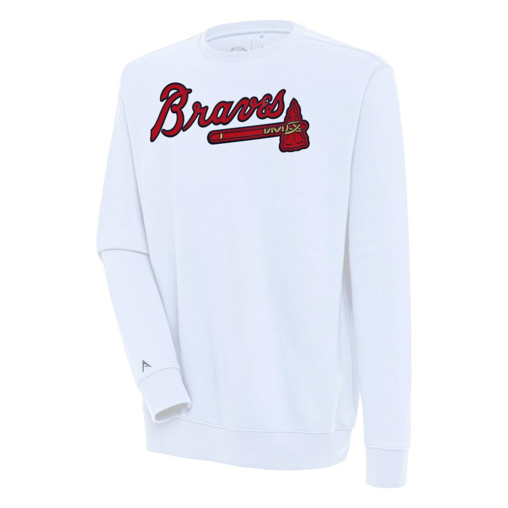 Atlanta Braves Antigua Victory Pullover Sweatshirt Sale
