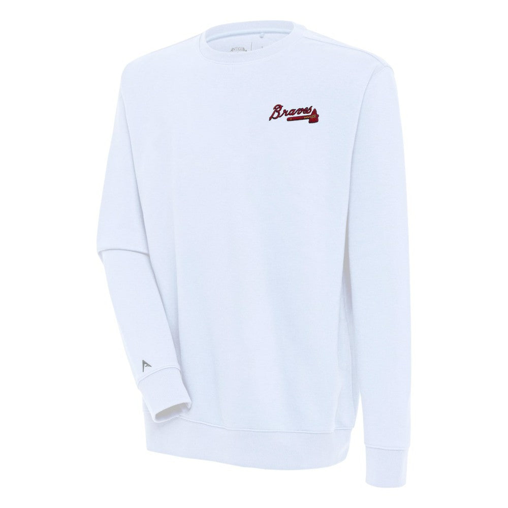 Atlanta Braves Antigua Victory Pullover Sweatshirt Outlet
