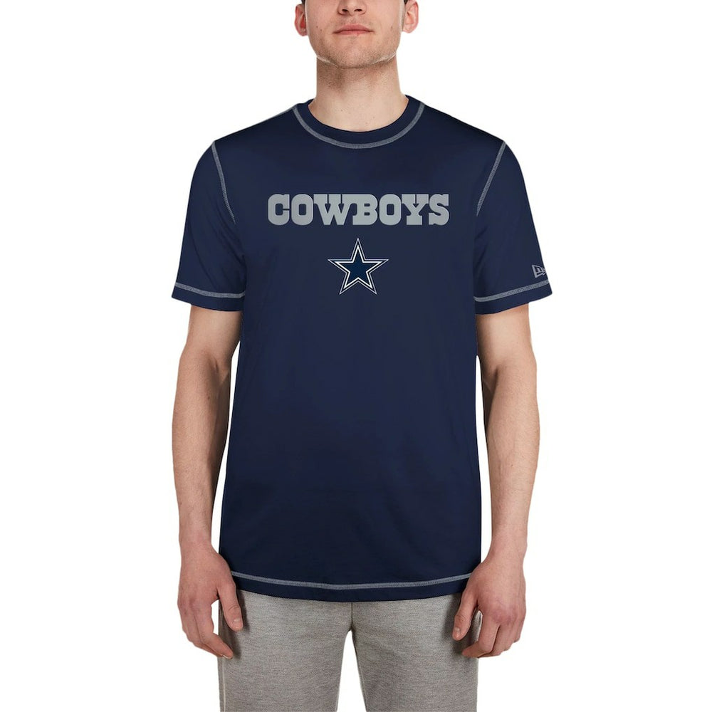 Dallas Cowboys New Era Third Down Puff Print T-Shirt - Navy - NFL