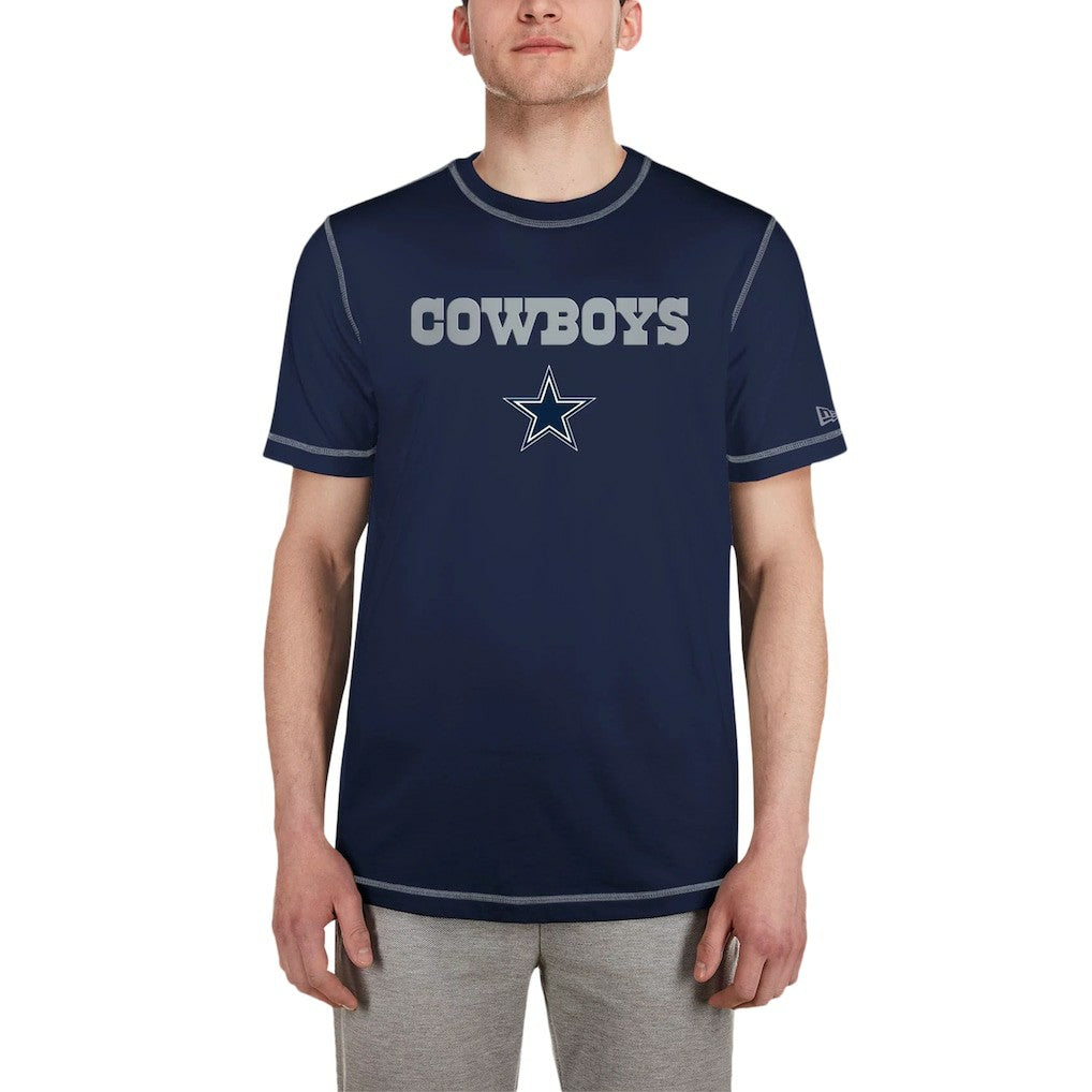 Dallas Cowboys New Era Third Down Puff Print T-Shirt - Navy - NFL