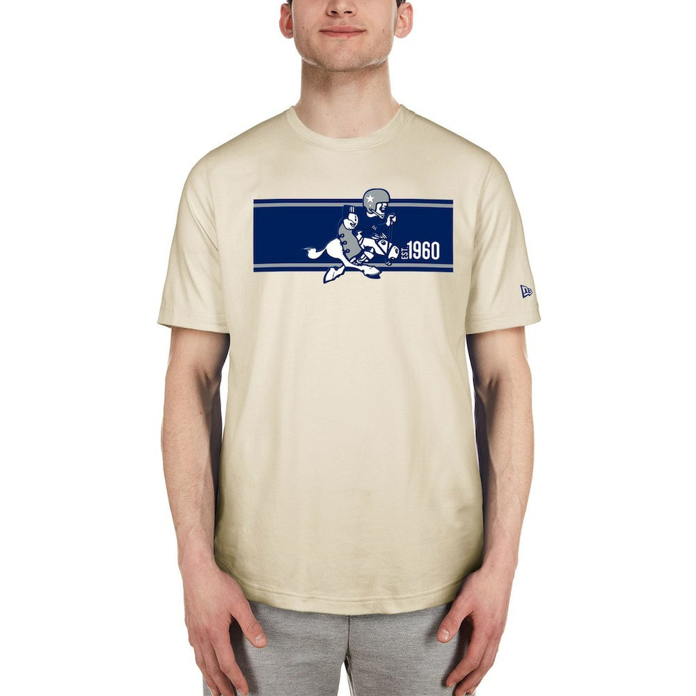 Dallas Cowboys New Era Third Down Historic T-Shirt - Cream - NFL