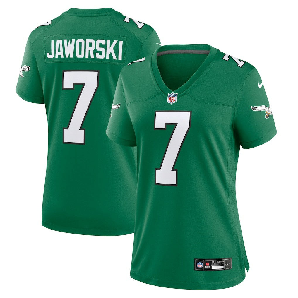 Ron Jaworski Philadelphia Eagles Women's Alternate Game Jersey - Kelly Green - Nike