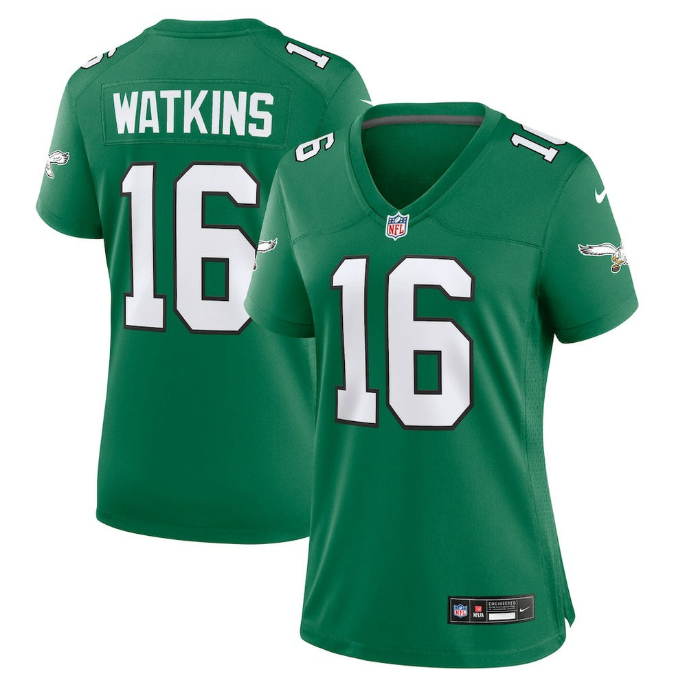 Quez Watkins Philadelphia Eagles Women's Alternate Game Jersey - Kelly Green - Nike