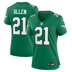 Eric Allen Philadelphia Eagles Women's Alternate Game Jersey - Kelly Green - Nike