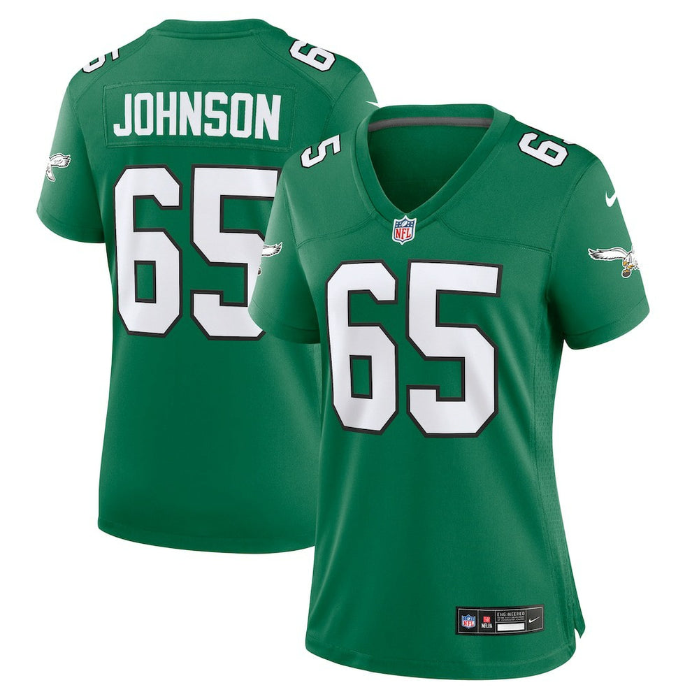 Lane Johnson Philadelphia Eagles Women's Alternate Game Jersey - Kelly Green - Nike