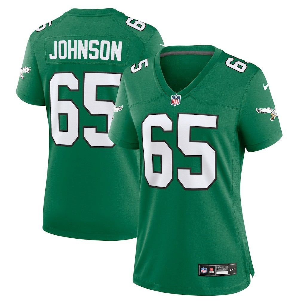 Lane Johnson Philadelphia Eagles Women's Alternate Game Jersey - Kelly Green - Nike