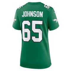Lane Johnson Philadelphia Eagles Women's Alternate Game Jersey - Kelly Green - Nike