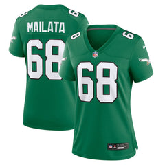 Jordan Mailata Philadelphia Eagles Women's Alternate Game Jersey - Kelly Green - Nike