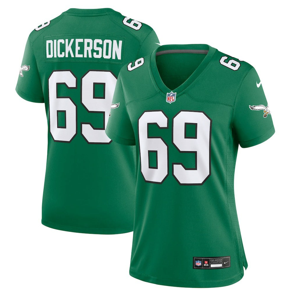 Landon Dickerson Philadelphia Eagles Women's Alternate Game Jersey - Kelly Green - Nike