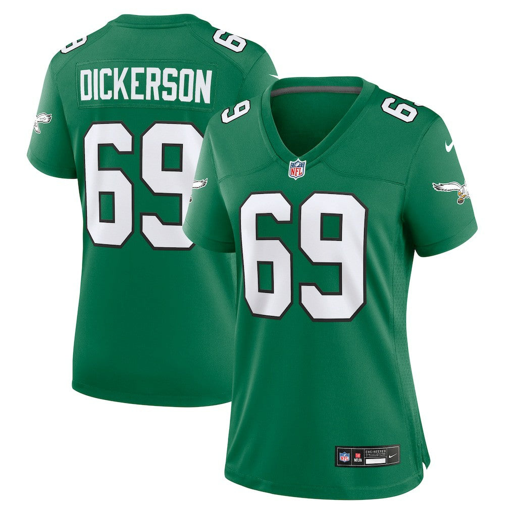 Landon Dickerson Philadelphia Eagles Women's Alternate Game Jersey - Kelly Green - Nike