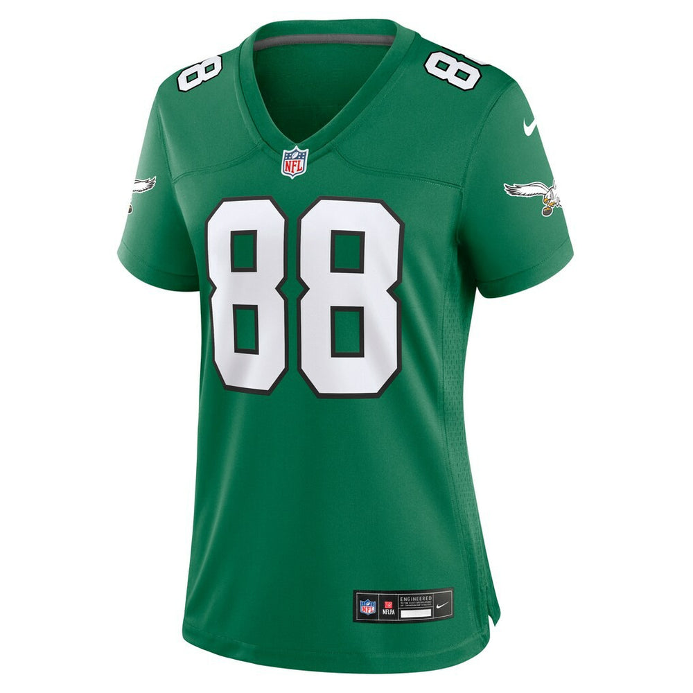 Dallas Goedert Philadelphia Eagles Women's Alternate Game Jersey - Kelly Green - Nike