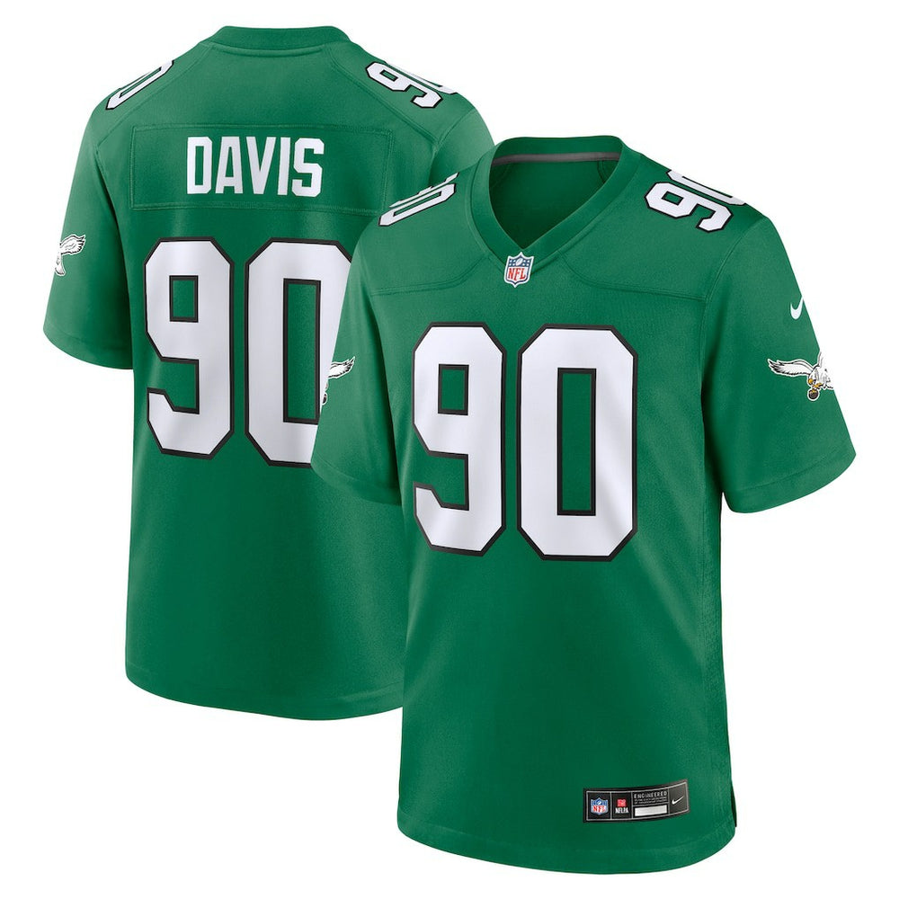 Jordan Davis Philadelphia Eagles Alternate Game Jersey - Kelly Green - Nike
