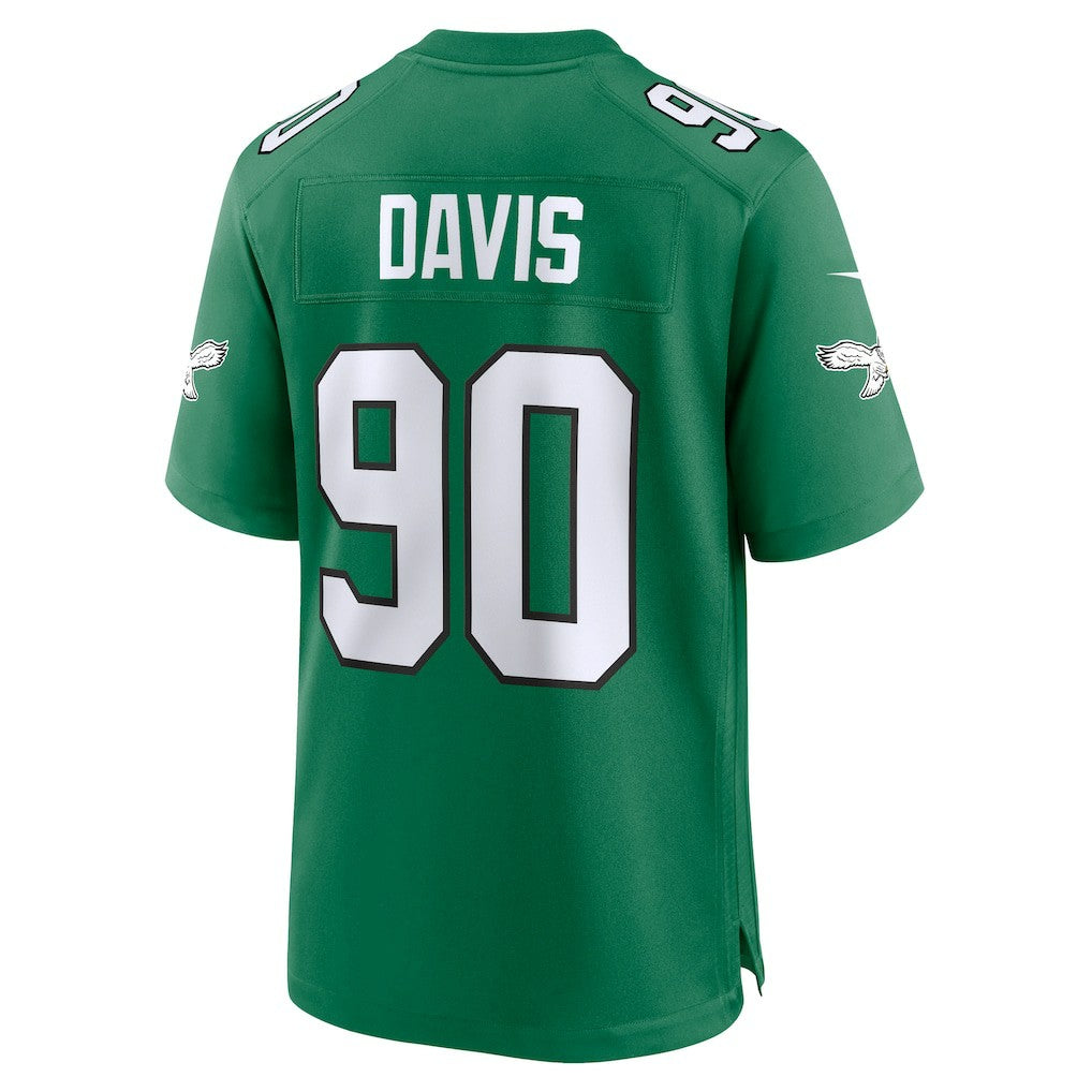Jordan Davis Philadelphia Eagles Alternate Game Jersey - Kelly Green - Nike