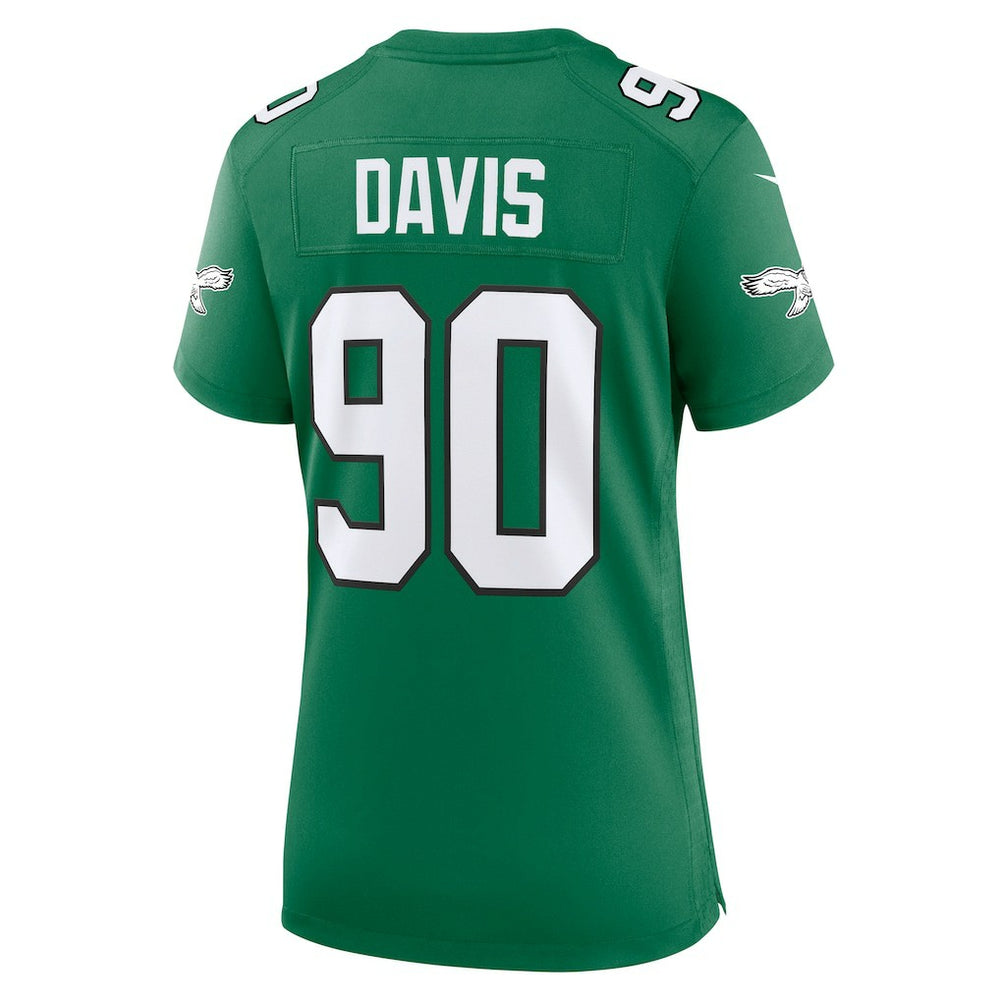 Jordan Davis Philadelphia Eagles Women's Alternate Game Jersey - Kelly Green - Nike