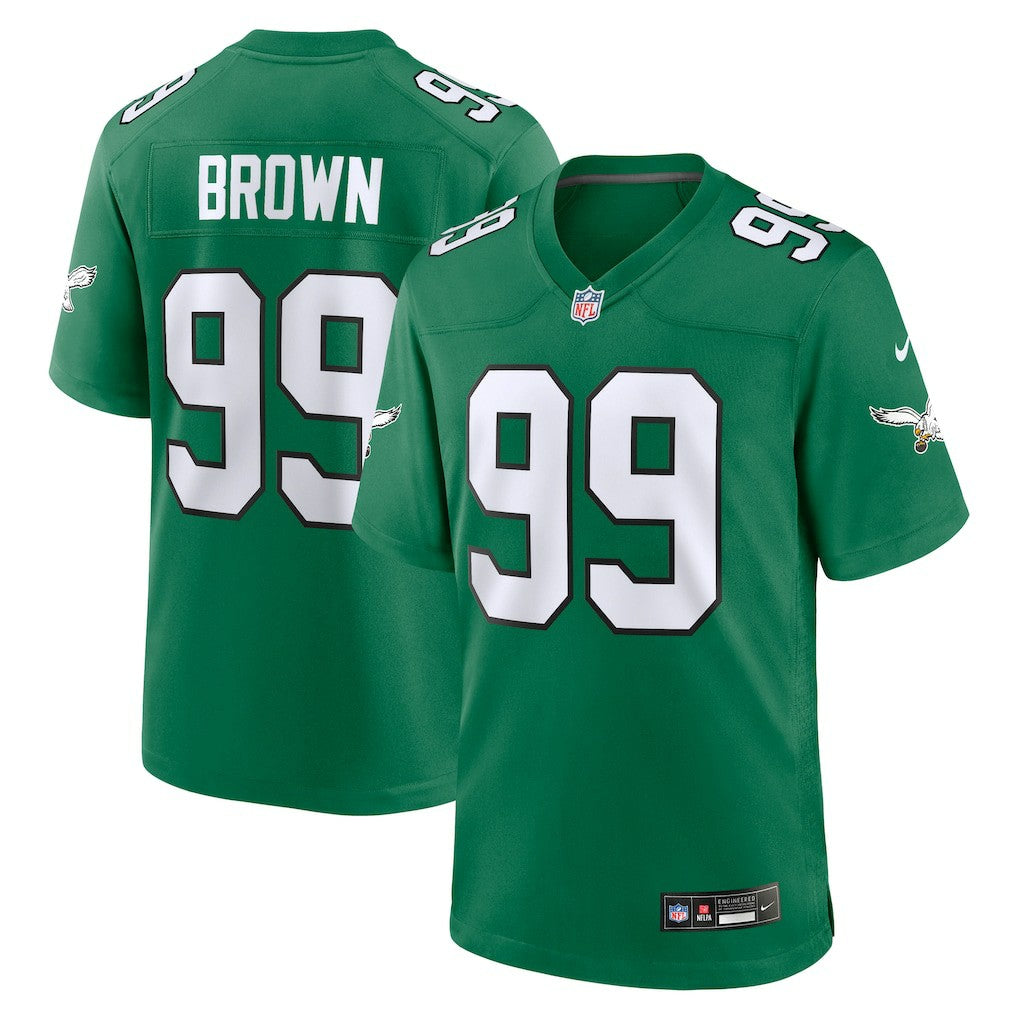 Jerome Brown Philadelphia Eagles Retired Player Alternate Game Jersey - Kelly Green - Nike